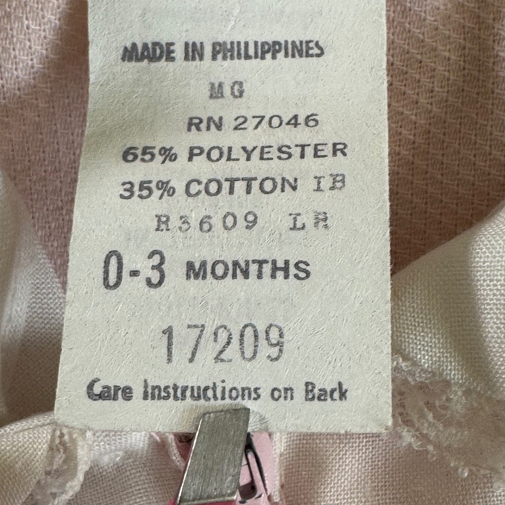 Vintage Baby Corduroy Overalls Romper Lot Red Pink Cat 0-3 Months Set - Picture 5 of 6